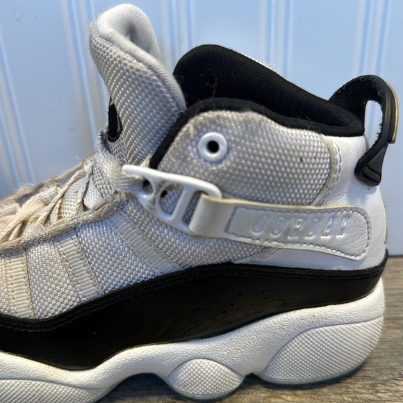 Jordan 6 Rings Defining Moments PS White/Black/Gold Basketball Sneakers. - Picture 7 of 12